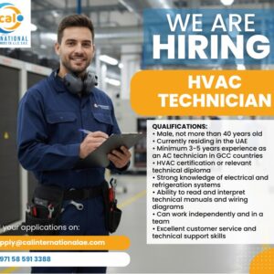 HVAC TECHNICIAN – ABU DHABI